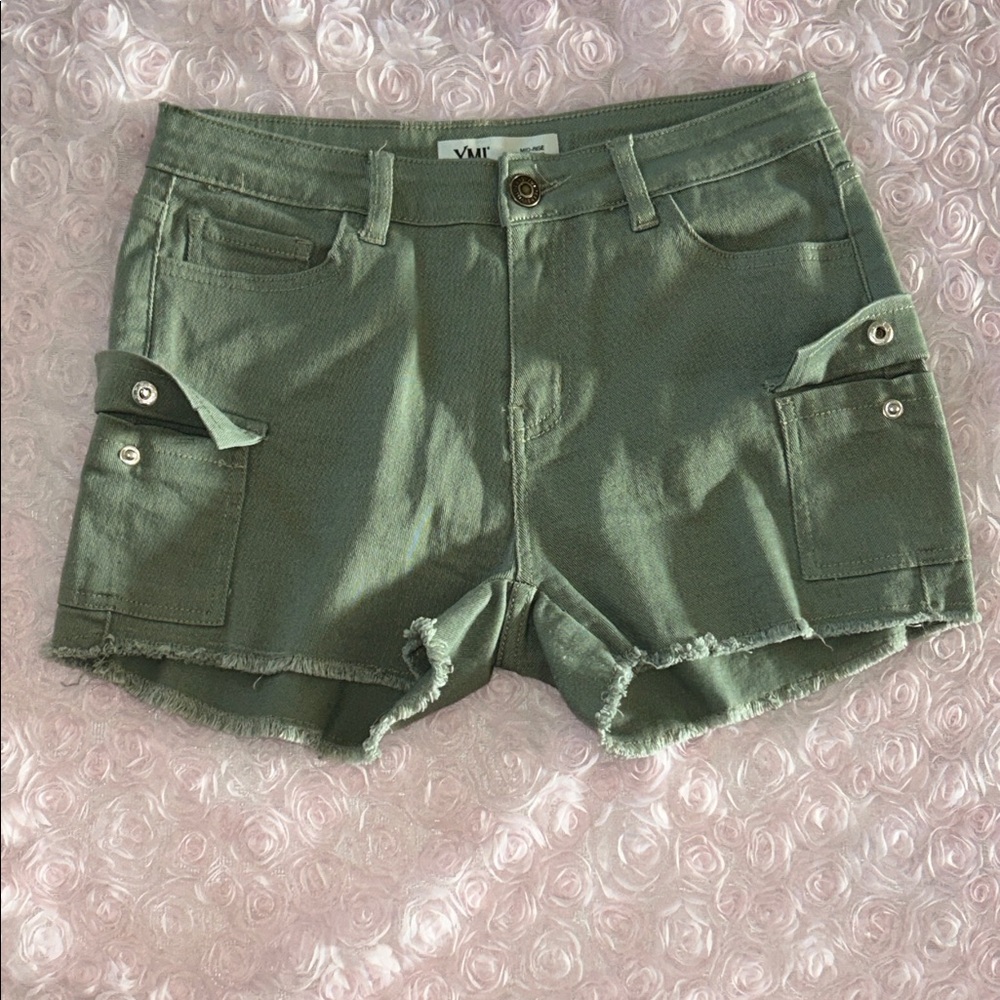 YMI Sage Green Women's Cargo Shorts